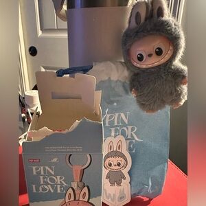 Pin for Love LABUBU confirmed W grey